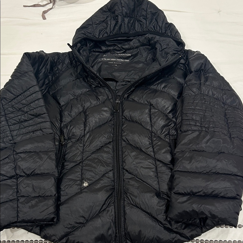 Bcbgeneration Charcoal Puffer Jacket - image 1